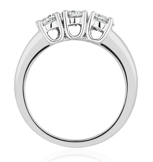 Chloe Platinum 3 Stone Diamond Ring 1.00CT G/VS